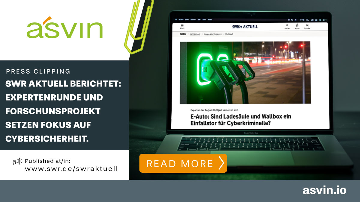 SWRreport_PressClipping_Banner25_DE SWR Aktuell Cybersecurity für Ladestationen