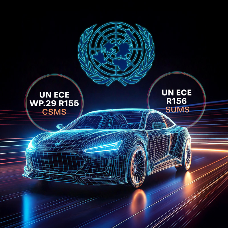 UNECE25-2 Regulierungen für vernetzte Fahrzeuge