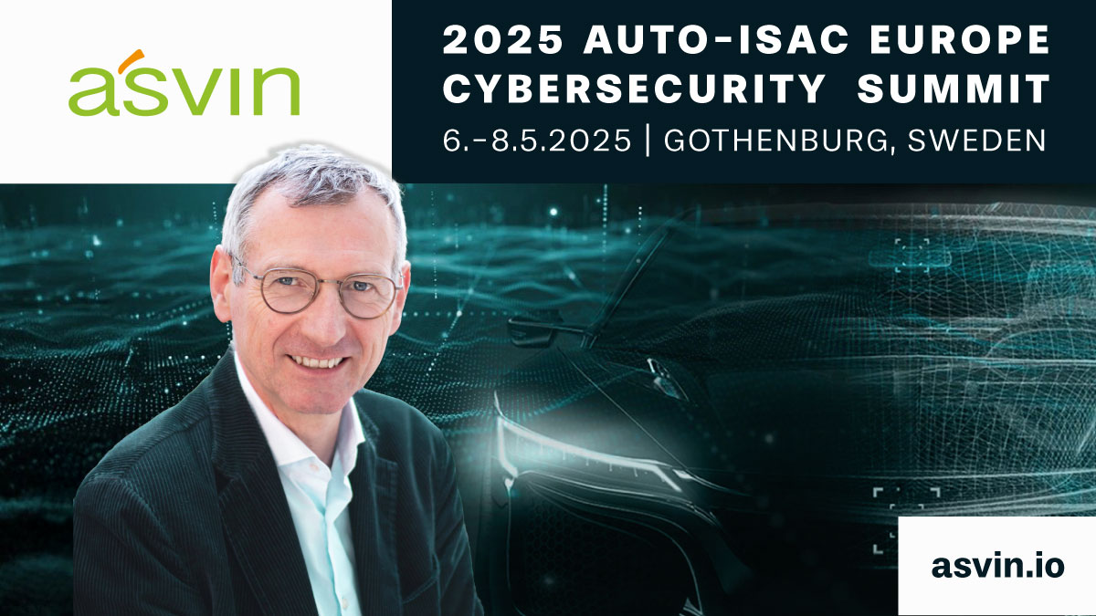 Auto-ISAC Europe Cybersecurity Summit - Meet Gerhard Steininger in Gothenburg, Sweden