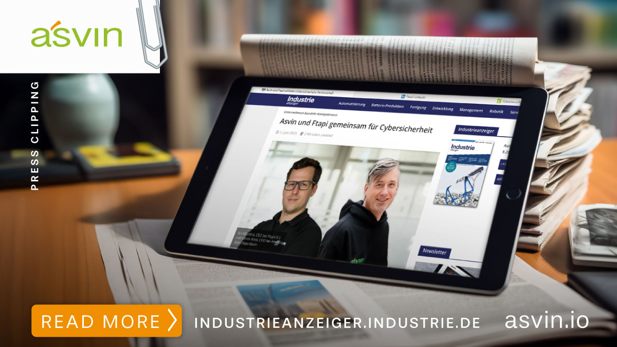 Industrieanzeiger on asvin and FTAPI partnership