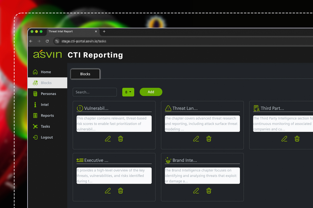 CTI-Berichterstattung - Vergrößerte Ansicht der Basis-Demo