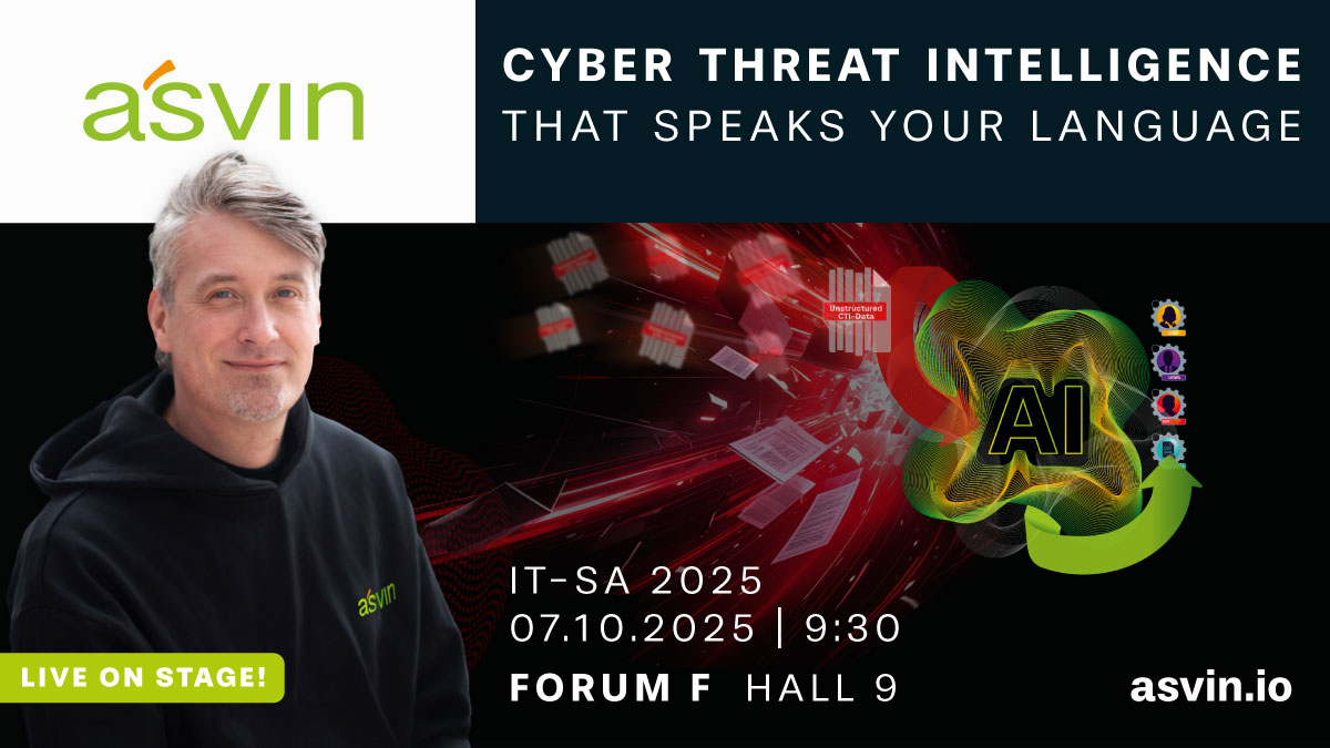 it-sa 2025 - Mirko Ross talks on Cyber threat intelligence