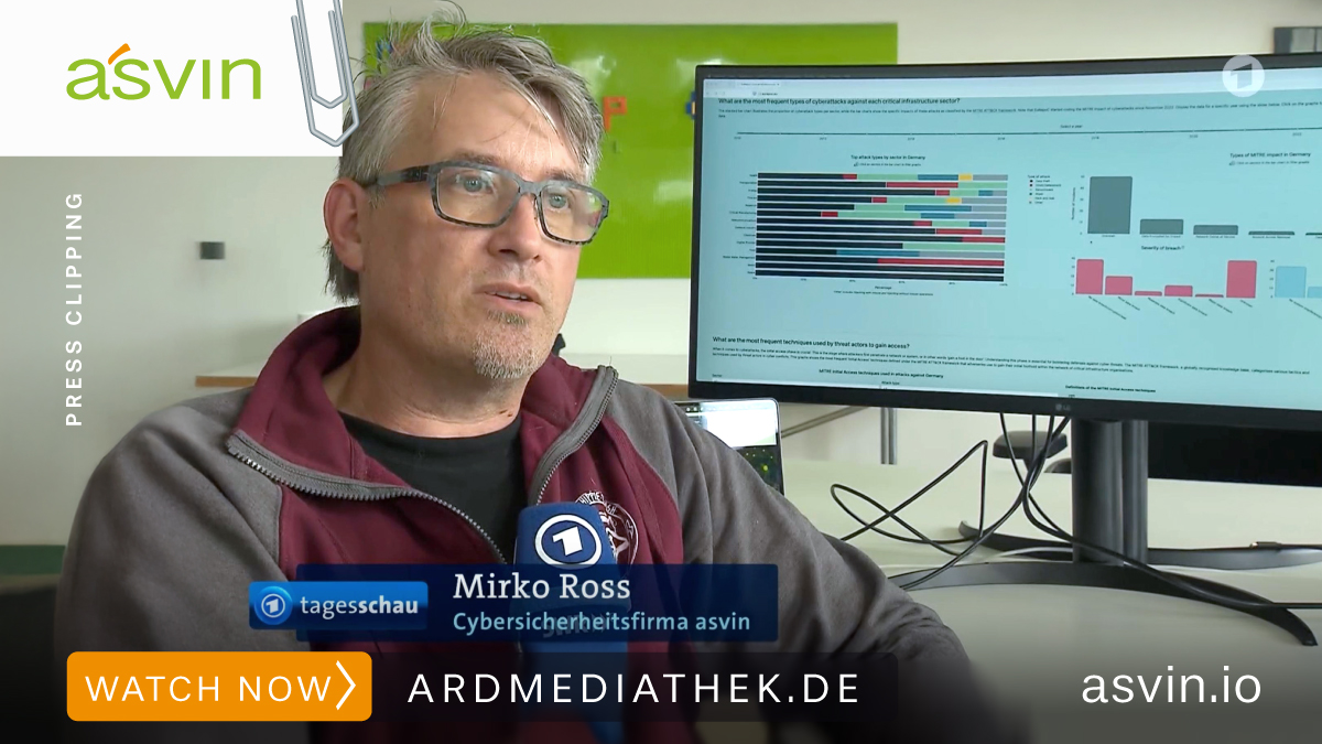 ARD17_PressClipping_Banner_26 Blackout in Reutlingen - Mirko Ross on critical infrastructure security in Tagesschau