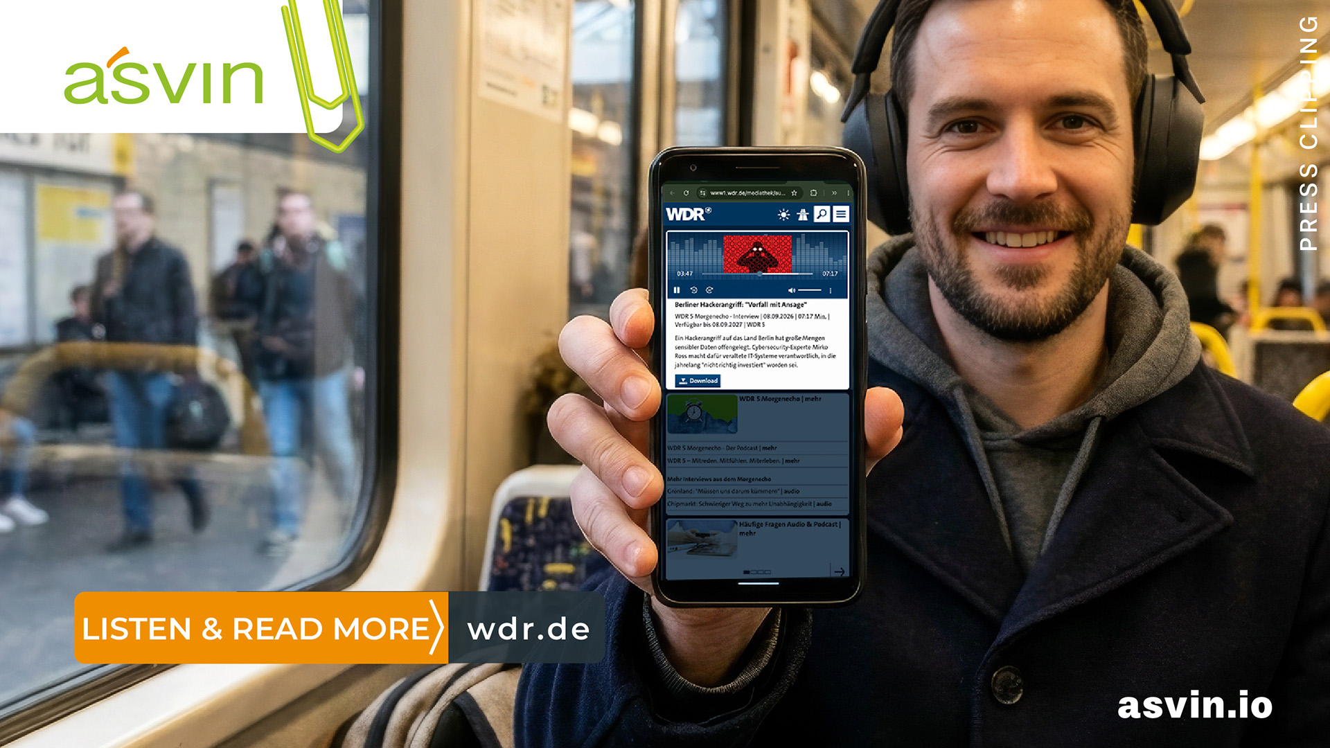 Interview mit Mirko Ross bei WDR5 zum Hackerangriff in Berlin