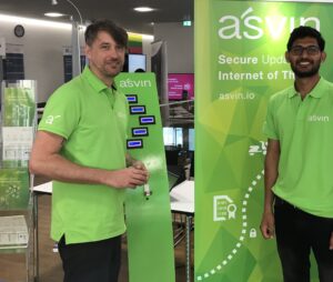 asvin.io Engineer Rohit Bohara and Mirko Ross