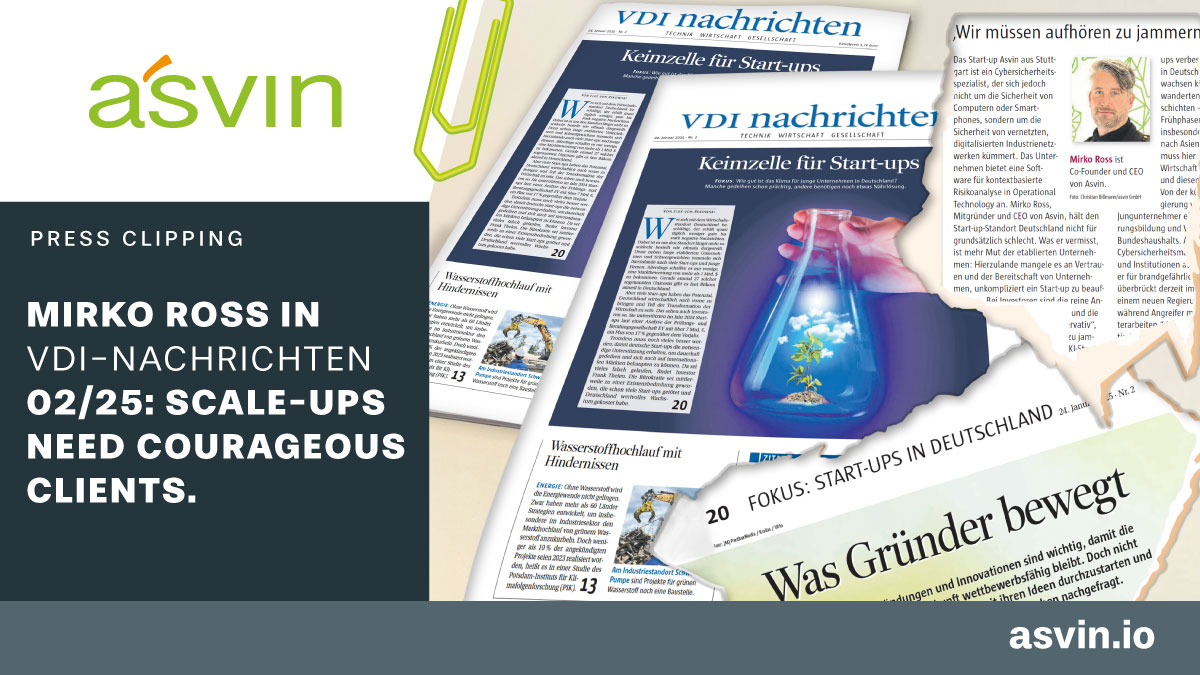 Press Clipping VDI Nachrichten - Start ups