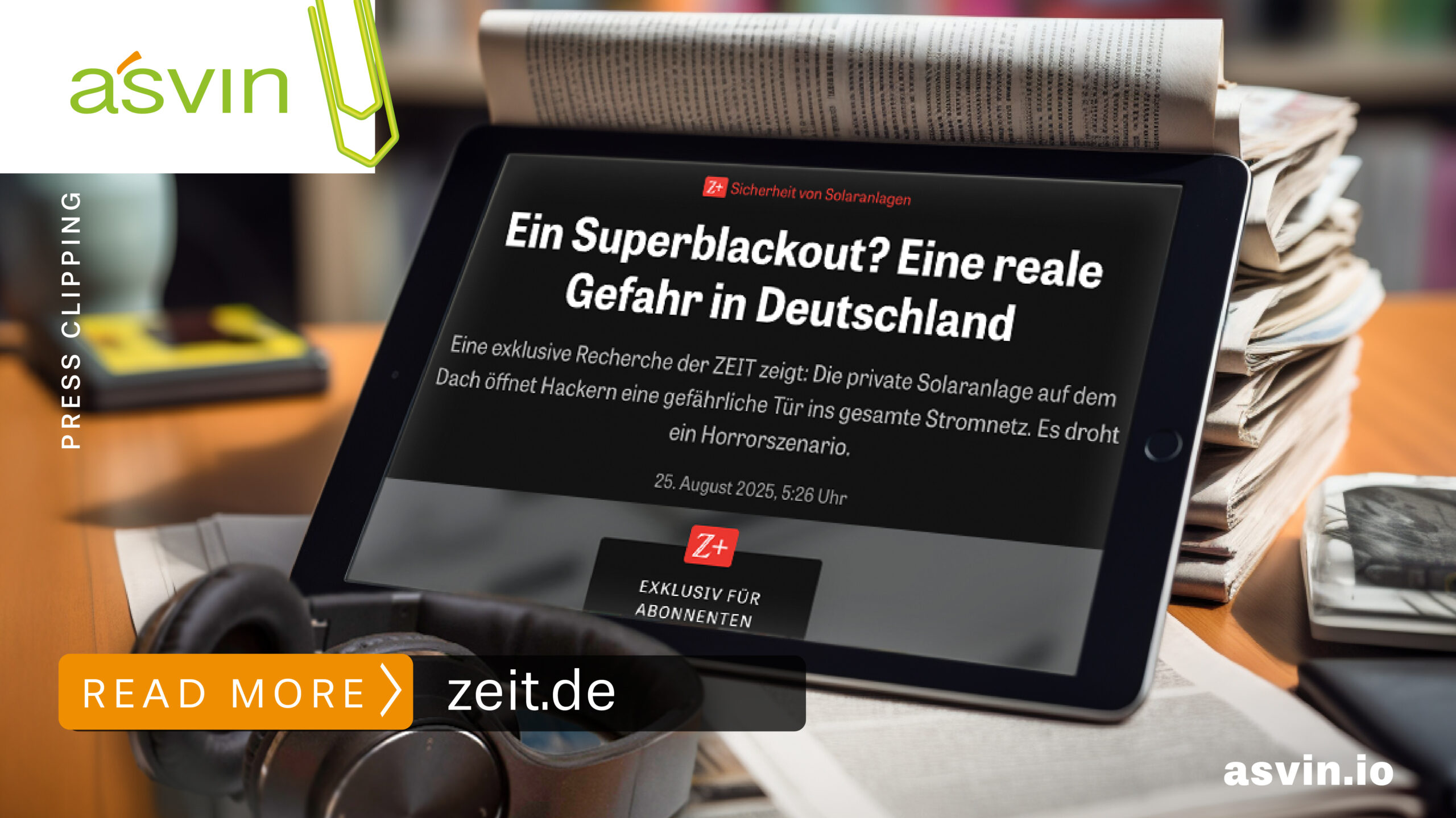 Super-Blackout - real danger in Germany - Article by Die Zeit