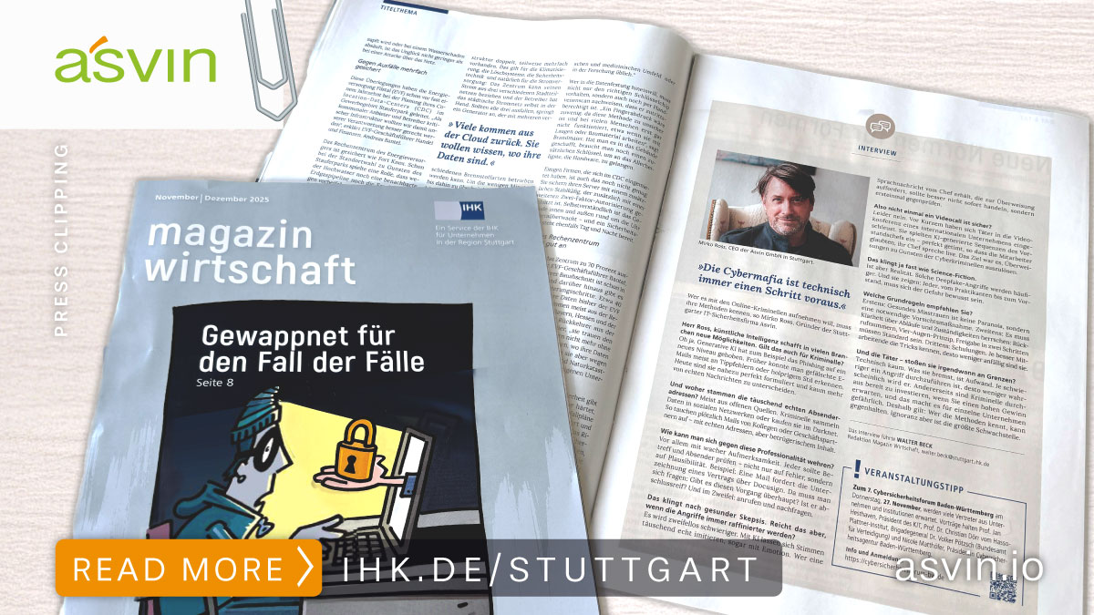 Generative KI - Interview mit Mirko Ross im IHK Magazin